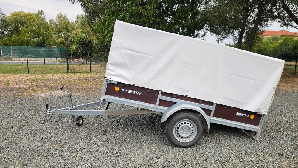 De Închiriat Remorcă 750 kg cu Prelată (Basculabilă) / Servicii Transport Dumbrăvița - Timișoara