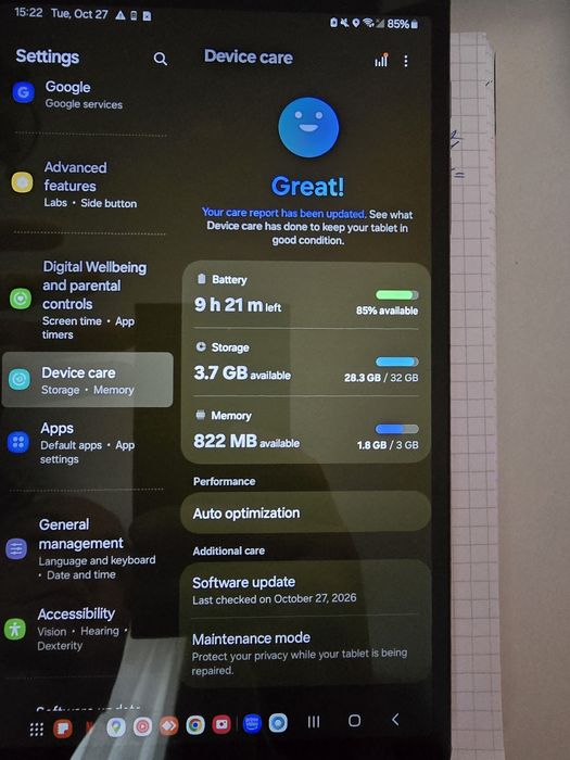 Tableta Samsung A7 Lite