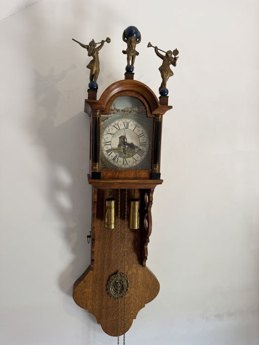 Ceas Pendul//Perete//Pictat//Pendul Pictat//85cm