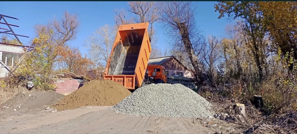 Песок речной щебень отсев