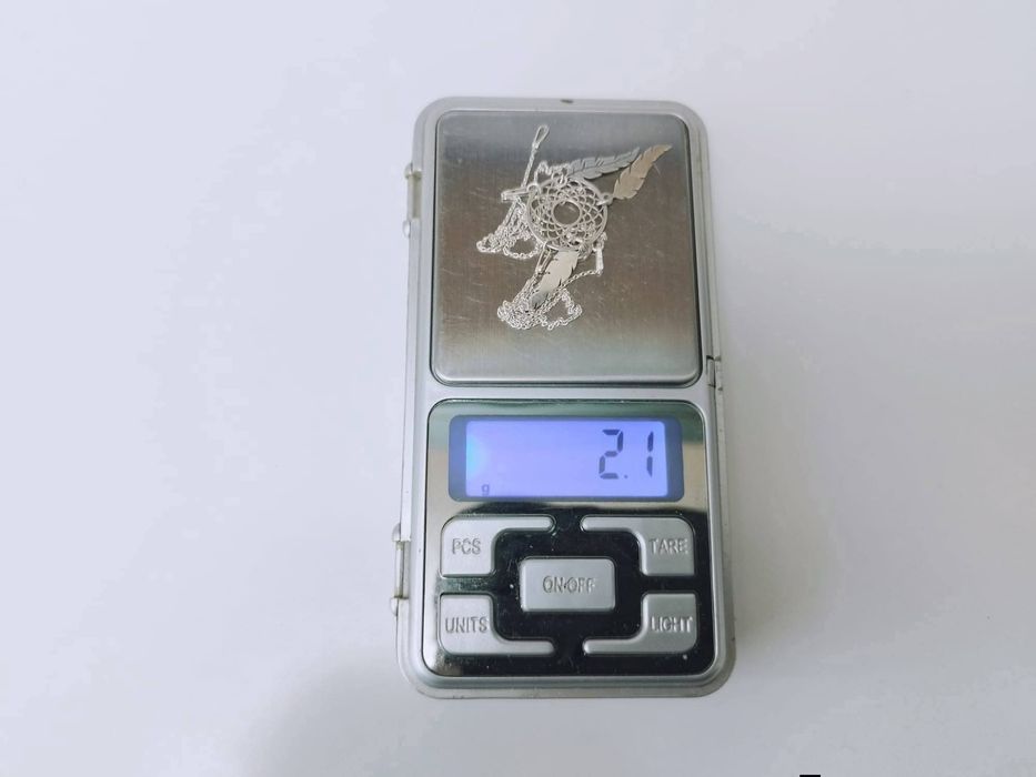 Colier/lant si pandantiv din argint de 925, dreamcatcher