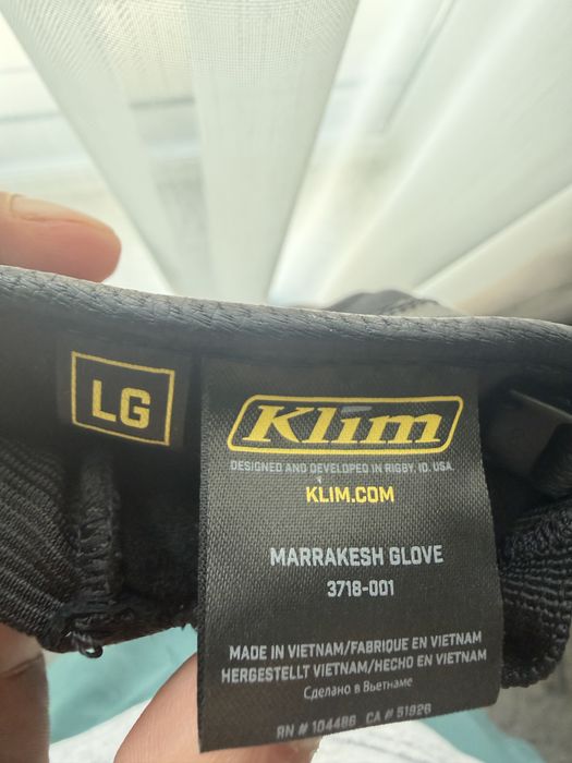 Klim Manusi Moto Sport Textil Piele Marrakesh Black