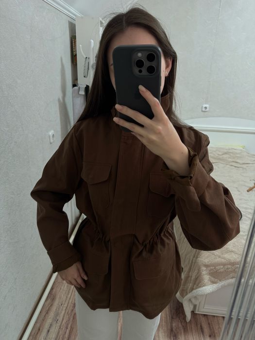 Парка, ветровка материал лен