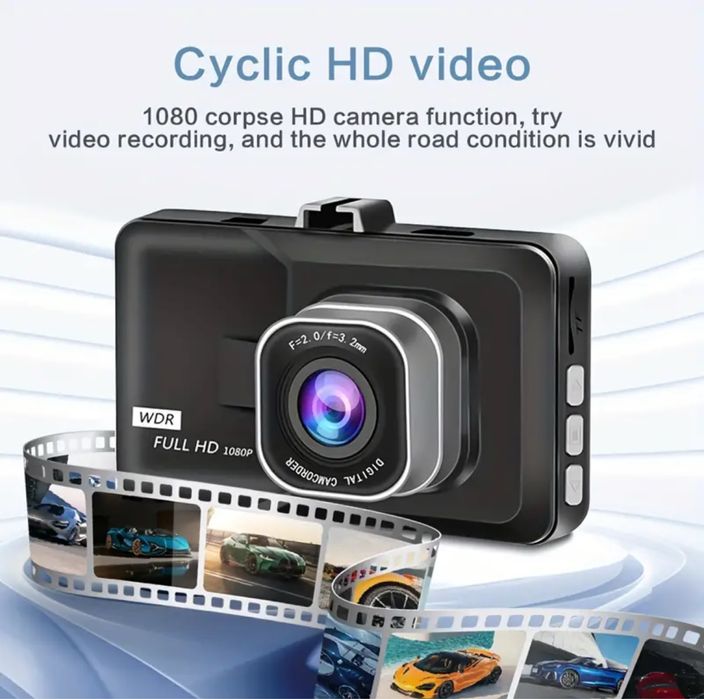 Camera bord auto filmare 1080p