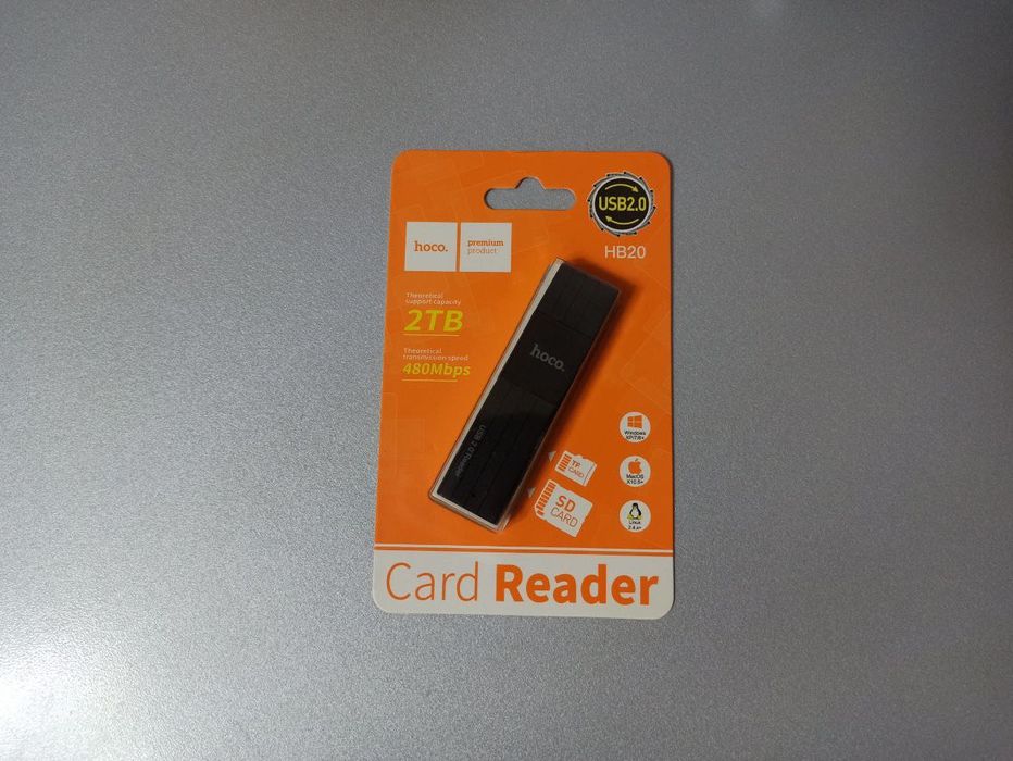 Card reader для SD/TF карт. Usb2.0 или 3.0. Новое