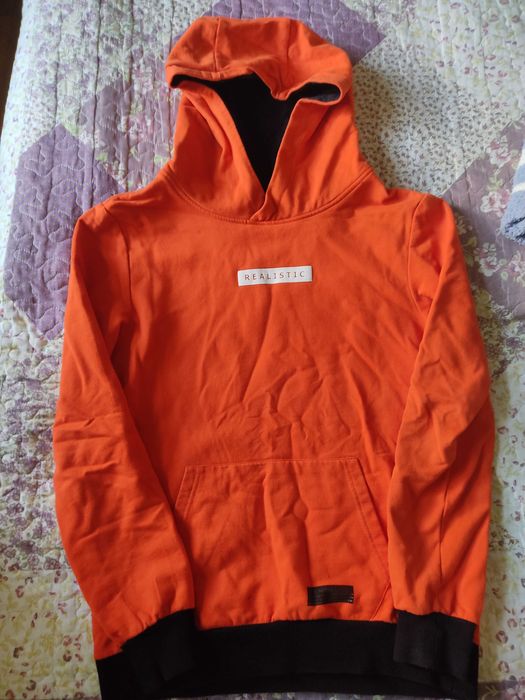 Утепленный свитшот-худи+трико на 8-10 лет