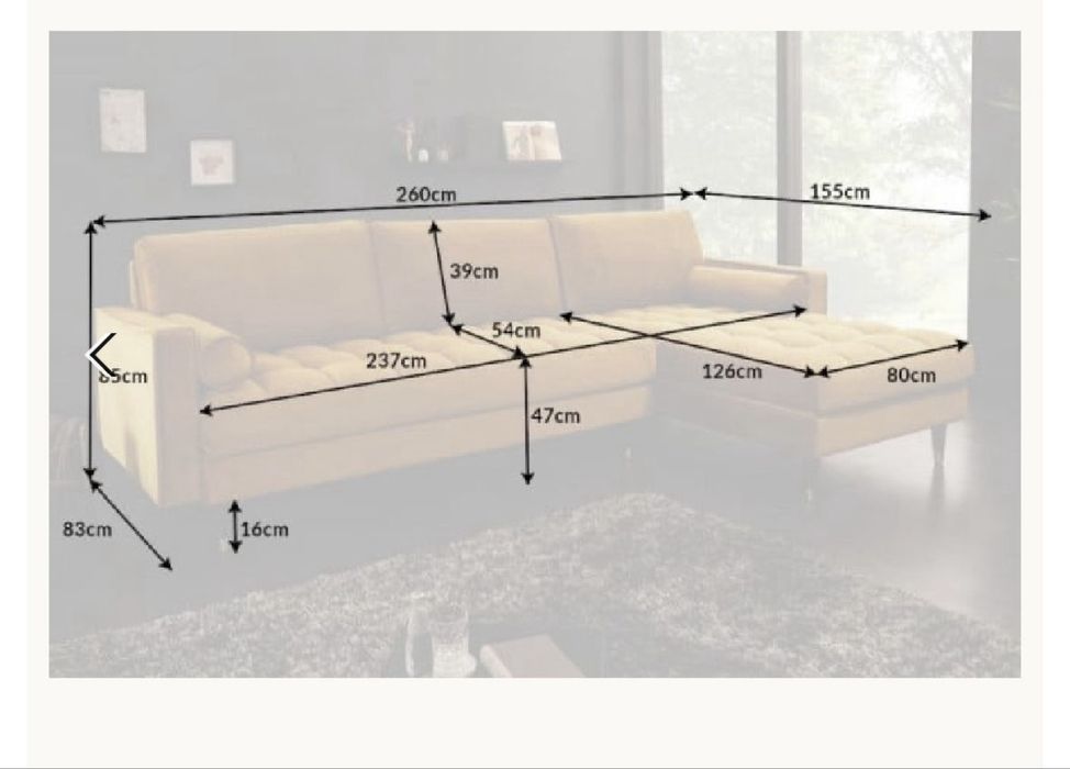 Vand Canapea in L NOUA, extensibila, cu lada de depozitare
