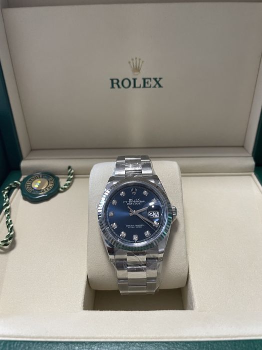 Часовник Rolex Datejust ll 36 Steel & White Gold Blue Diamond Dial