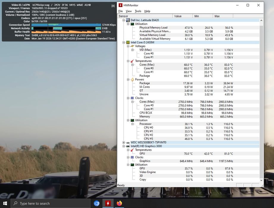 Процесор Intel i5 2430M
