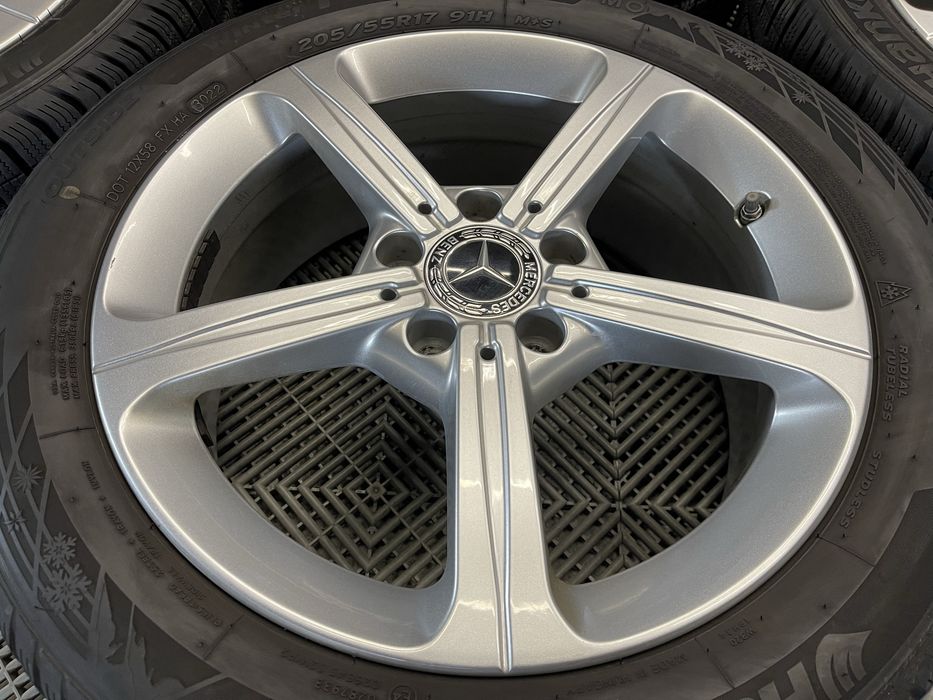 Jante Roți 17 Mercedes A B CLA Class W118 W177 W247 Anvelope 205 55 17 M+S allseason iarna