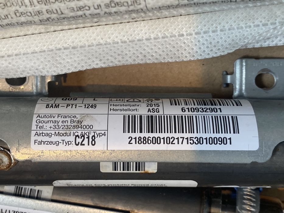 Centuri fata / Cortine / Capsa baterie / Airbag Mercedes CLS W218