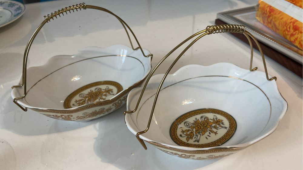 Тарелки, рюмка, фужеры