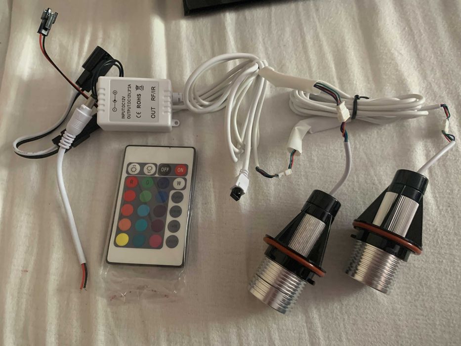 LED крушки за Ангелски очи BMW със сменящи се цветове E60 E90 и още