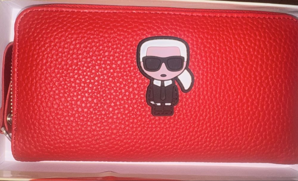 Portofel lung cu fermoar damă Karl Lagerfeld