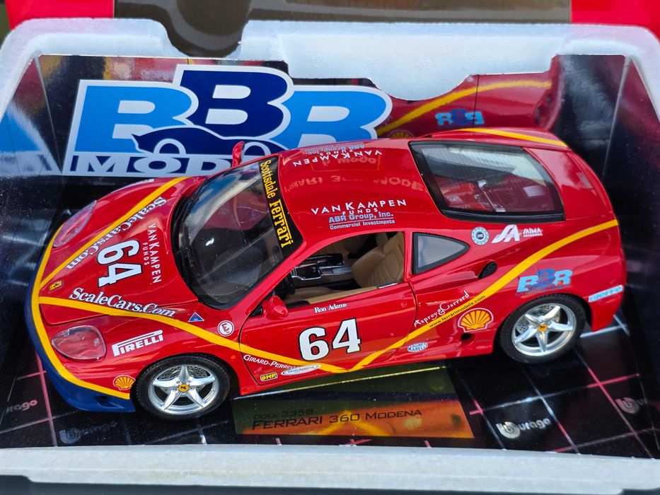 Macheta Auto 1/18 Burago Ferrari 360 Modena BBR