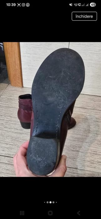 2 perechi ghete dama piele Benvenuti, marime 38
