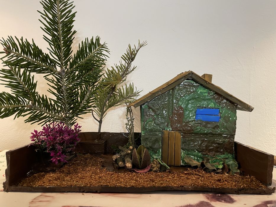 Dioramă Casă și curte
