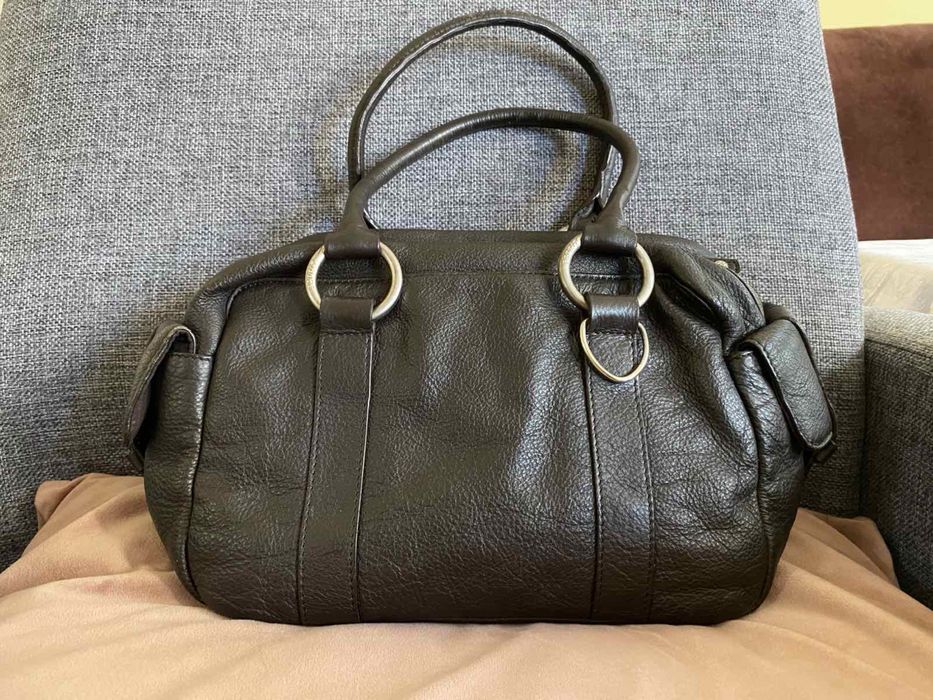 Seidenfelt чанта/ Esprit Дамска чанта,естествена кожа