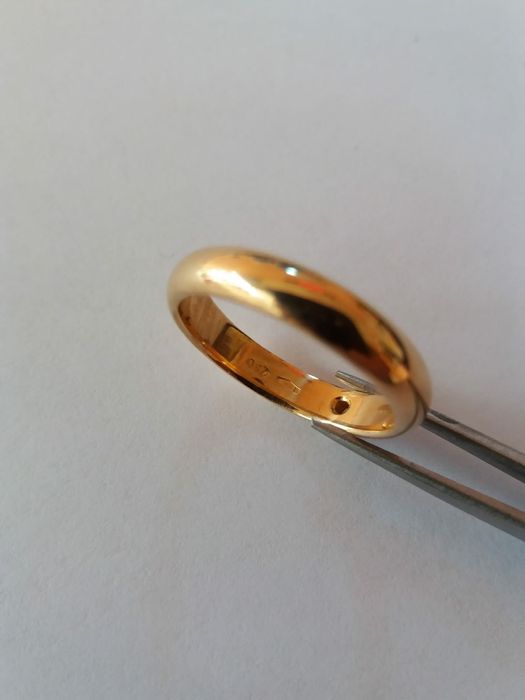 Inel aur 18 K cu diamant (briliant) natural (cod ekymv)