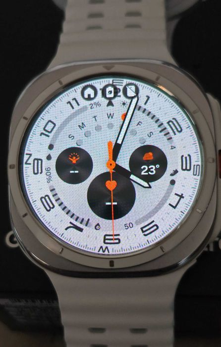 Samsung Galaxy Watch Ultra, 47mm, LTE, Titanium White (model 2024) stare excelenta!