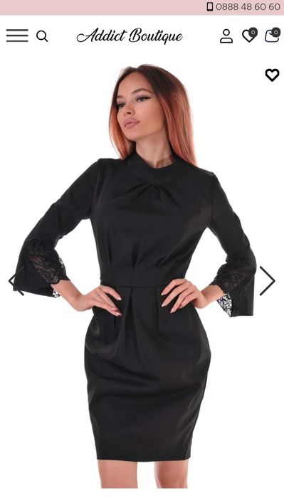 Черна Рокля на Addict boutique,  размер S