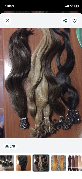 Extensii cheratina par natural 100% calitate remy