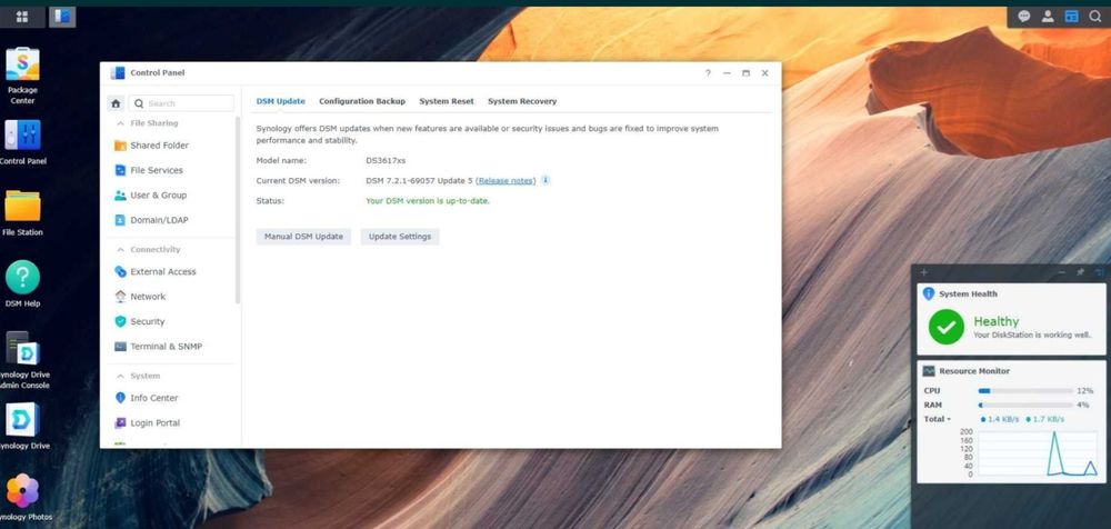 Nas Synology PC DSM 7.2
