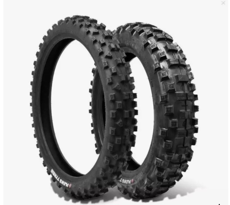 Vand  2 anvelope moto noi, Plews Tyres cu dimensiunile 150/70/r18 si 90/100/r21.