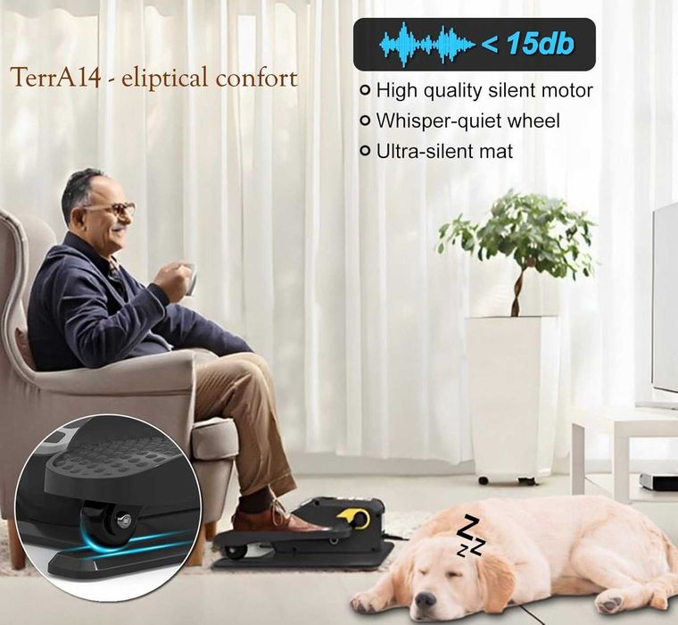 Mini Bicicleta Eliptica Terra2,  functionare electrica, 5 viteze