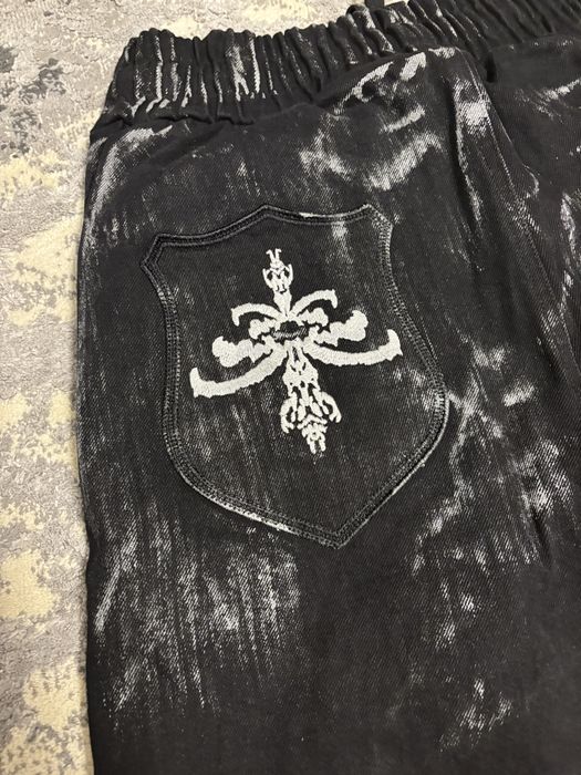 Blugi baggy de la IG brand “beforethefall” cu talie elastica, waxed