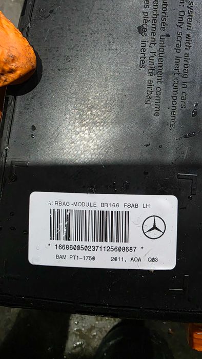 Airbag scaun fata sofer stanga A1668600502 W166 ML350 GLE350 ML250