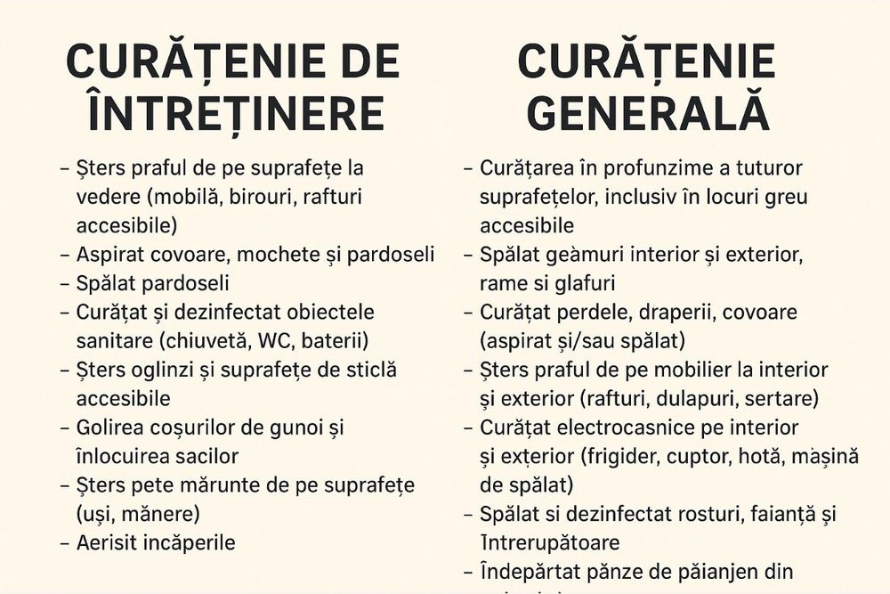 Servicii curățenie