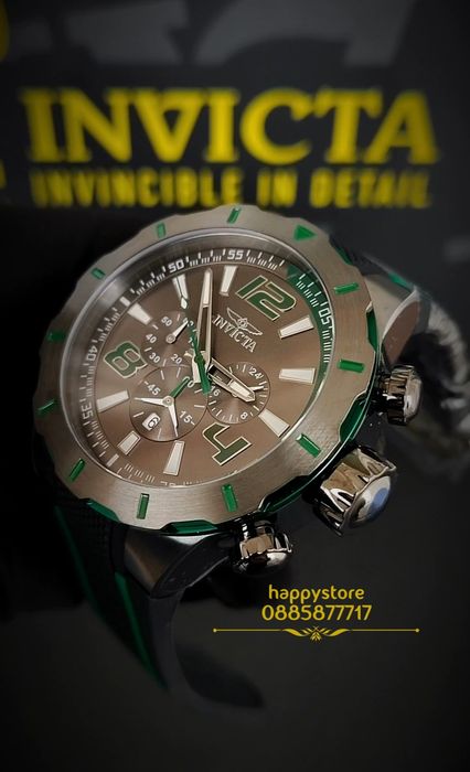 часовник INVICTA S1 Rally Green 52 mm, Инвикта нов
