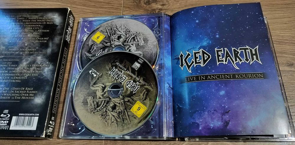 Iced Earth colectie DVD Blu-ray CD
