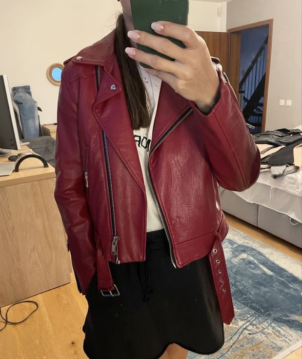Geaca piele primavara ZARA