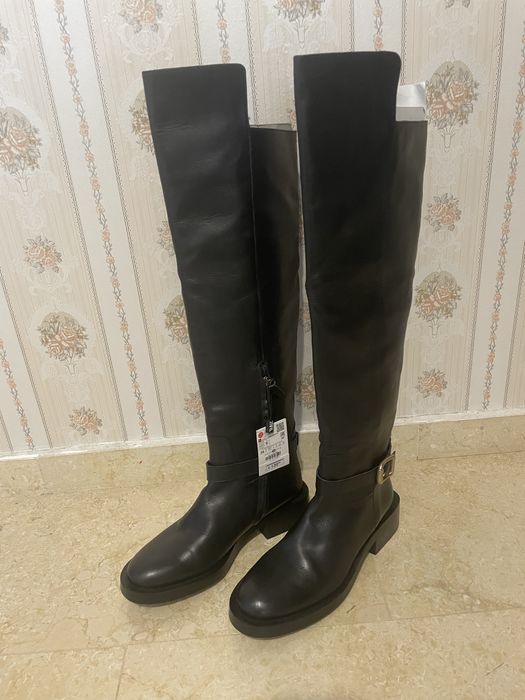 Cizme ZARA noi, piele naturala