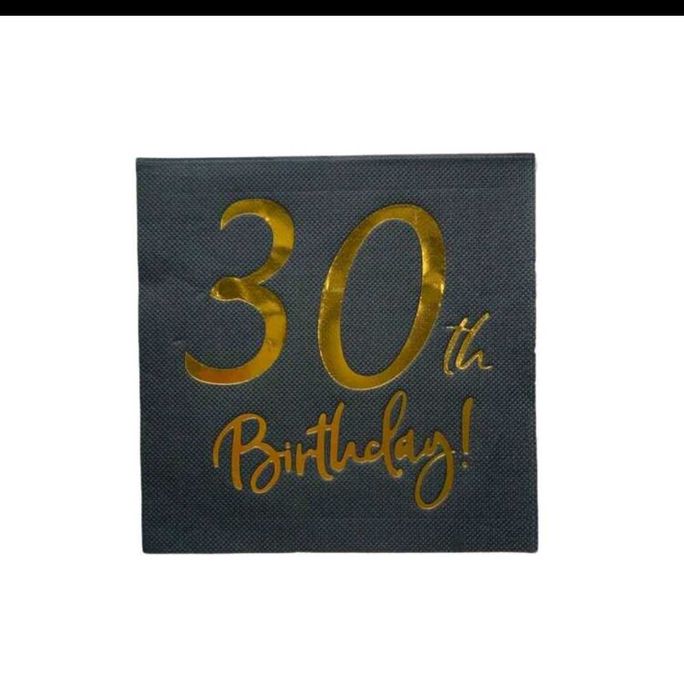 Салфетки 30 birthday