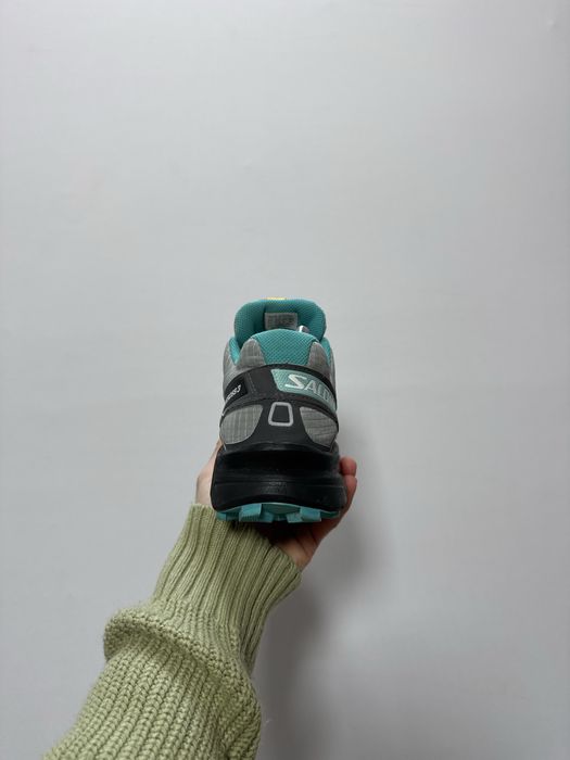 Salomon speedcross 3 hiking trekking mountain outdoor grey & blue