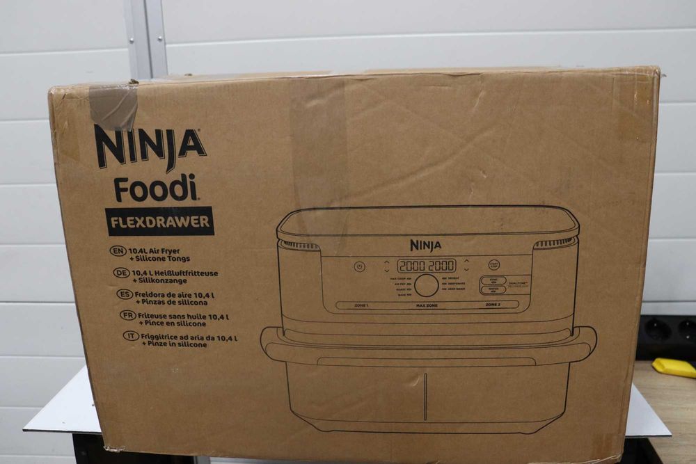 Двузонов фритюрник с горещ въздух Ninja Foodi FlexDrawer 10,4L, ЛЕК ДЕФЕКТ