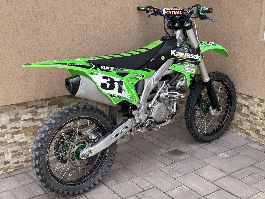 Motocross/motocicleta/cross Kawasaki KX450F 2017 • Roți ZAP Technix • Renthal Twinwall • Întreținută Top kxf