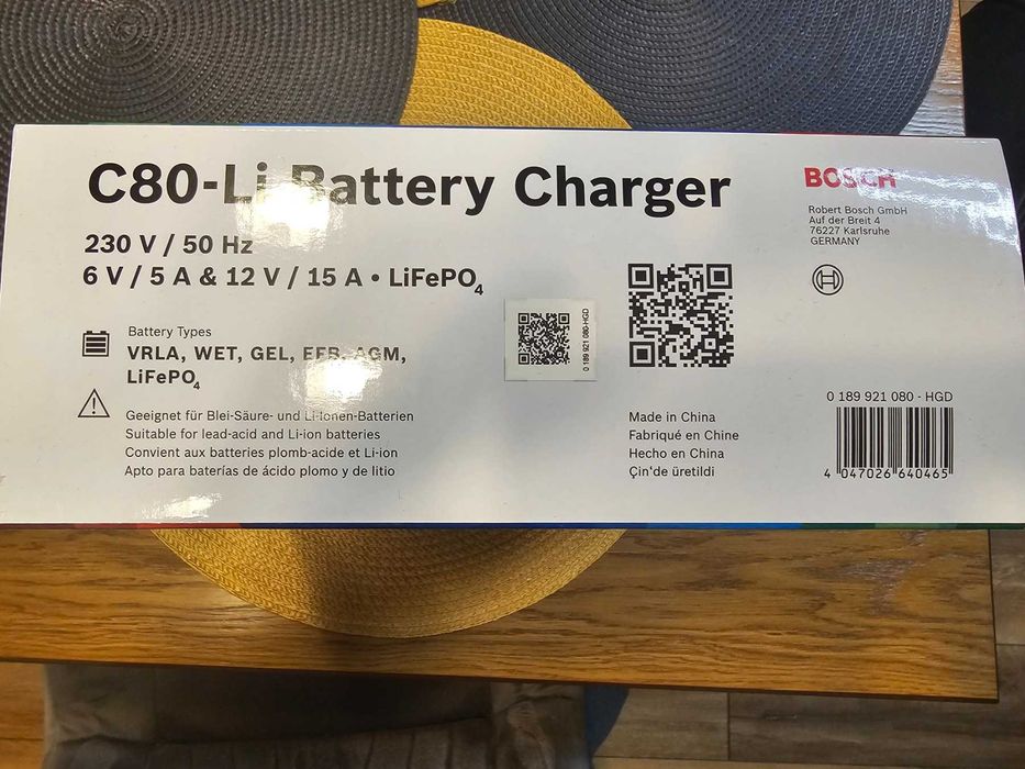Зарядно Устройство За Акумулатор Bosch C80-Li 6V/12V