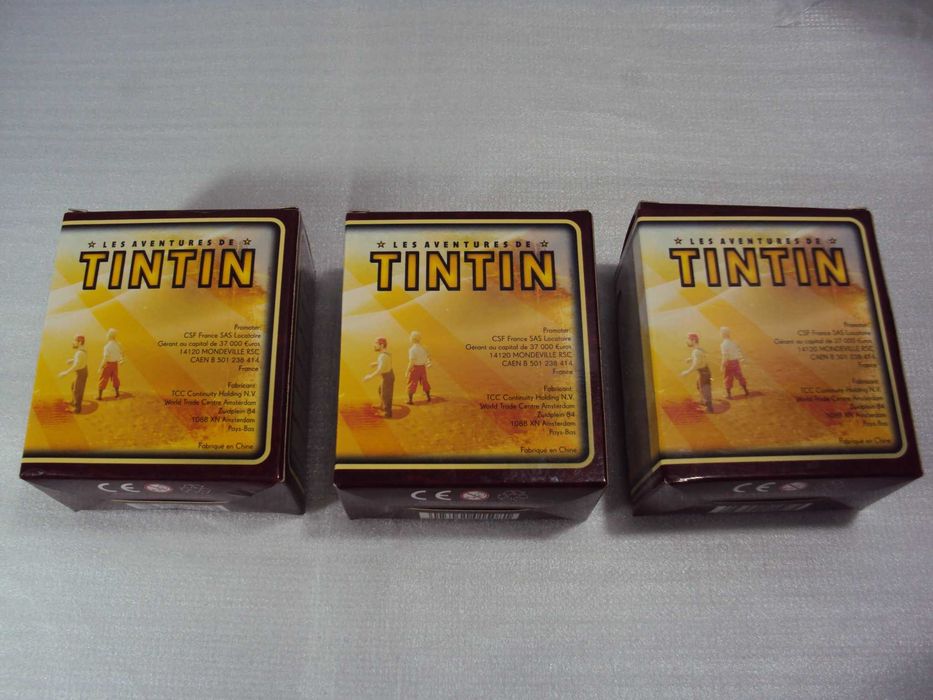 lot de 3 figurine LES AVENTURES DE TINTIN