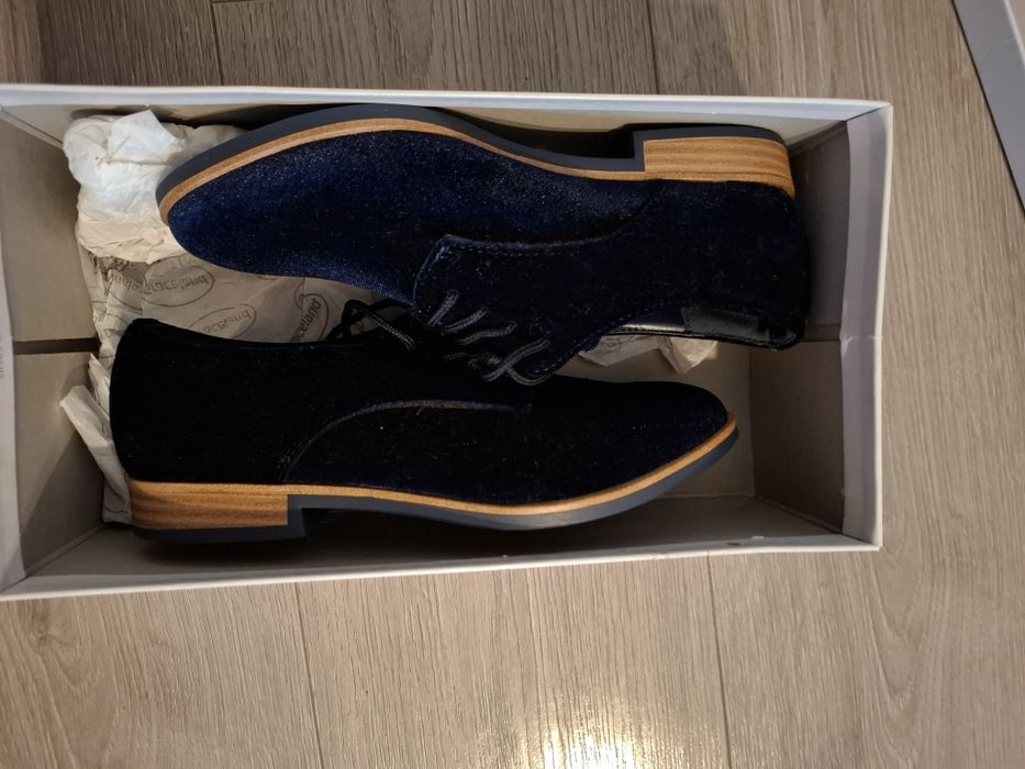 Pantofi Dama Graceland – Catifea Albastru Închis | Mărimea 36