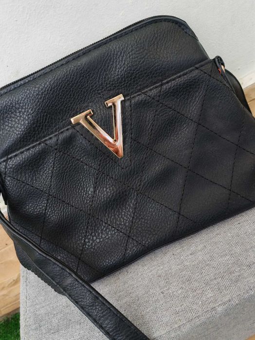 Дамска чанта и портмоне-кожа