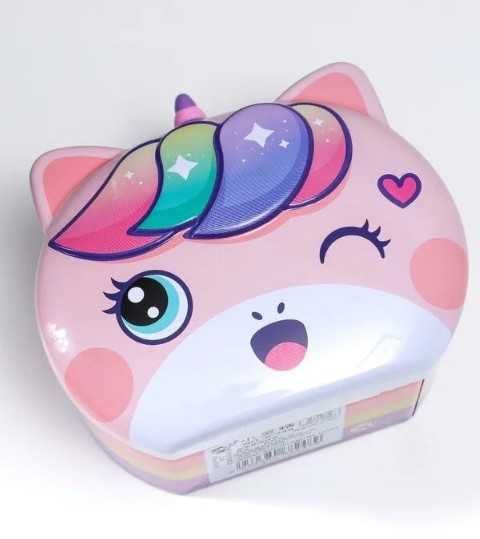 Копилка металл с замочком "Единорожка" | Kapilka