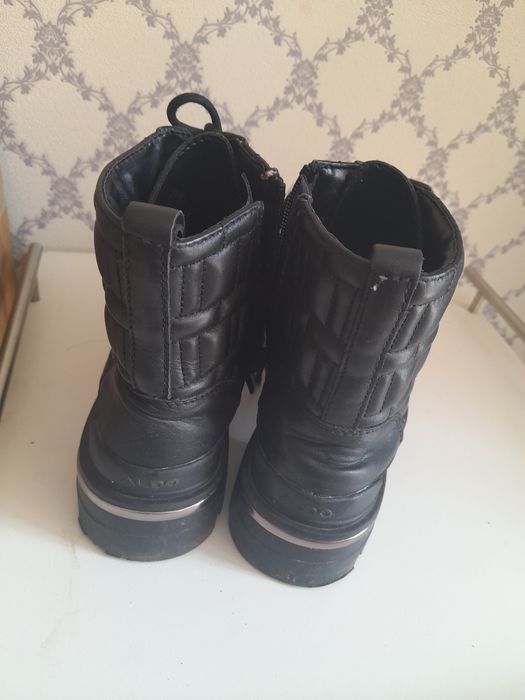 Осенние кожаные сапоги