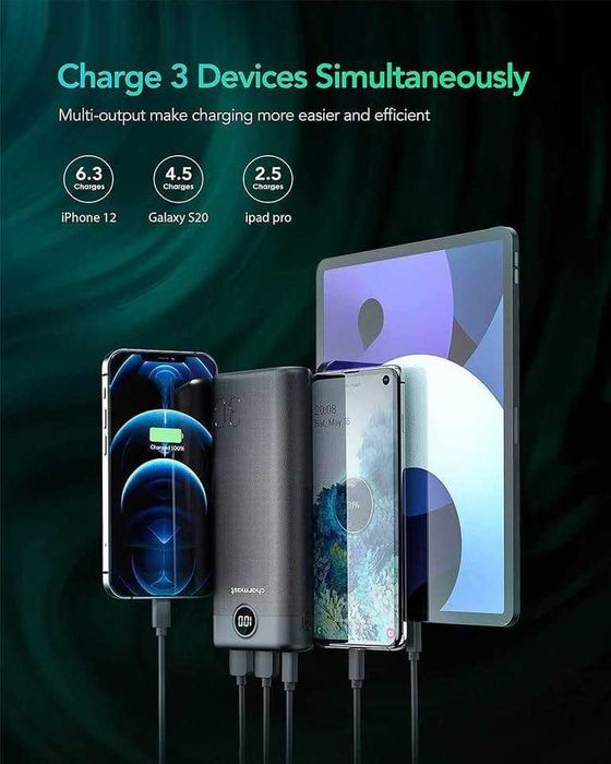 “Charmast” (C3007) Power Bank 30000mAh, 20W