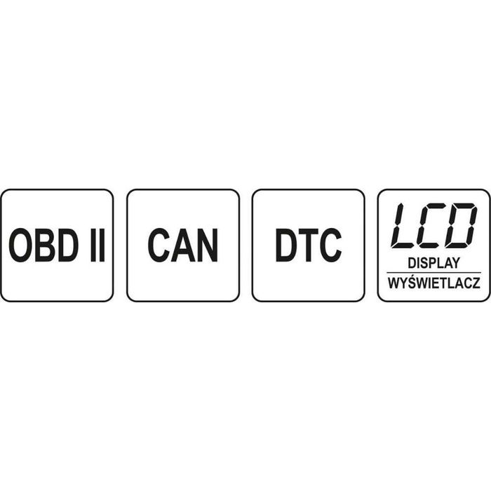 Уред за автомобилна диагностика YATO OBD II - EURO YT 72977