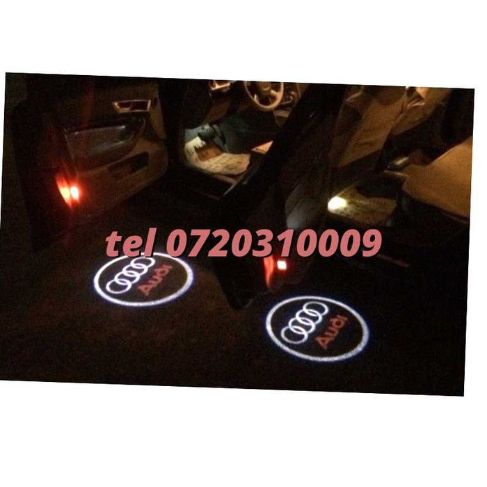 Lampi Led Holograme Dedicate Portiere Audi A3 A4 A5 A6 Q3