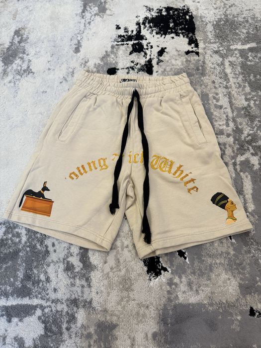 Pantalon Scurt Young Rich White Nbn World (Doar Pantalonul)